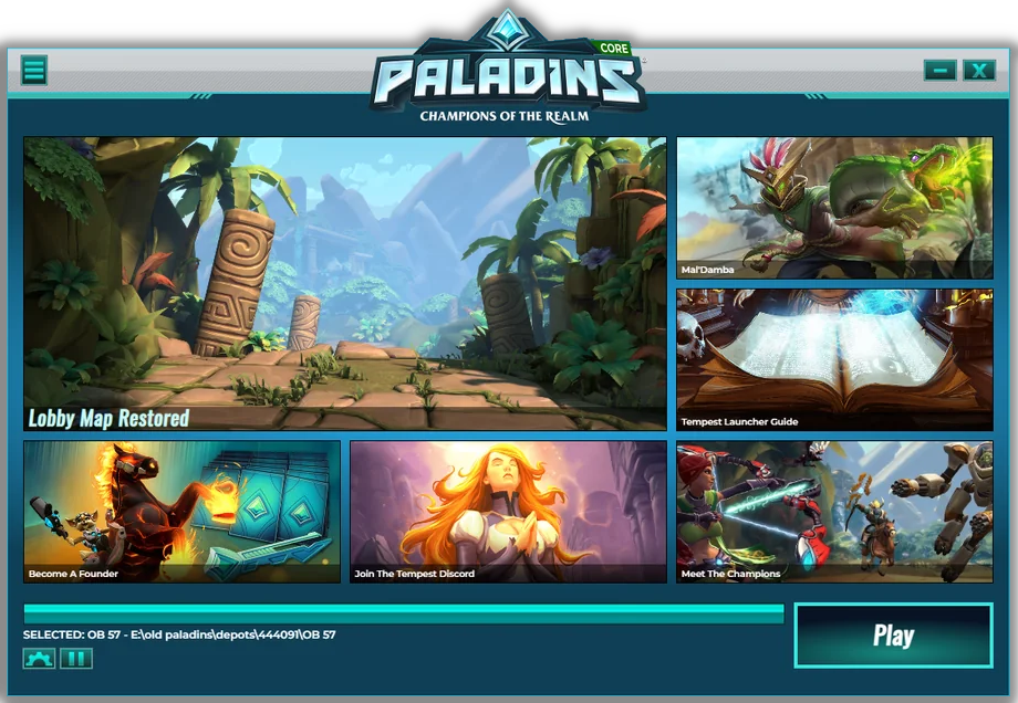 Screenshot demonstrating the design of the launcher